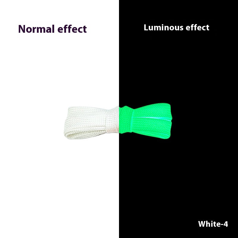 HYPE DELUXE High Quality Wide Flat Luminous Polyester Shoe Laces Colorful Safety Reflective Sport Casual Sneakers Accessories